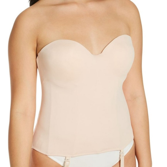 CARNIVAL Invisible Torsolette tan Longline Bra (426) Size 36DD NWT